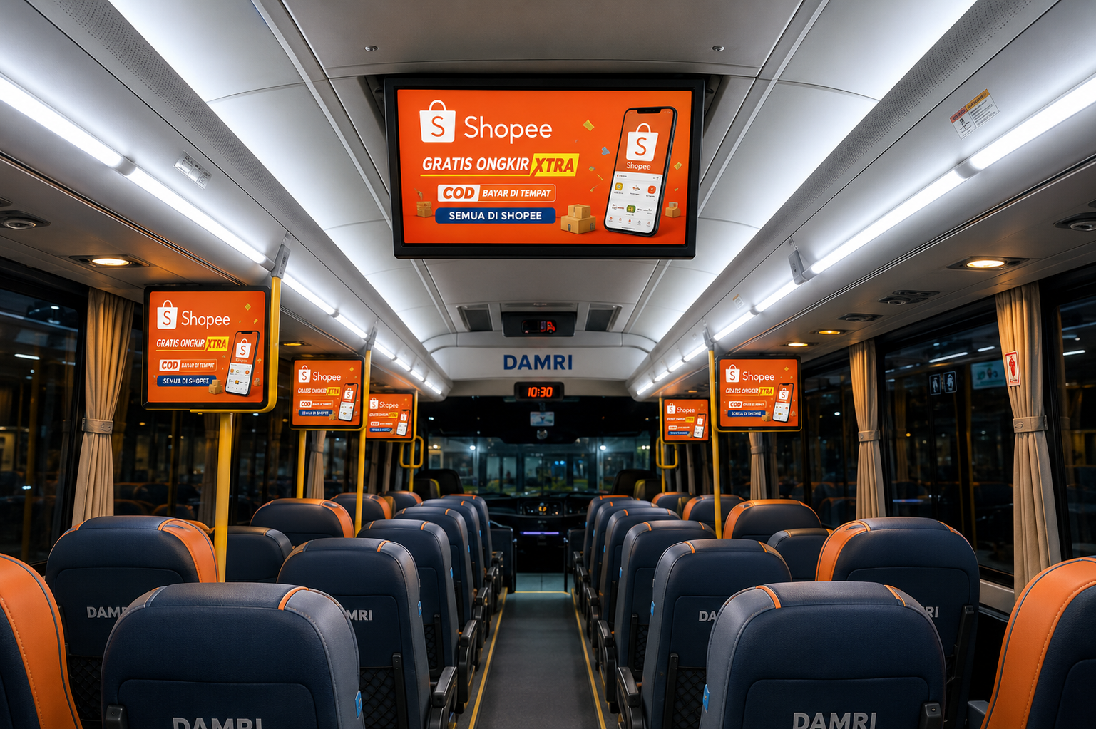 Iklan Interior Bus